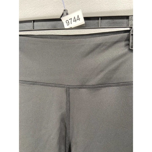 SOI Collection Leggings Womens Sz L Stretch Gym Yoga Pants Green Black - Picture 12 of 12